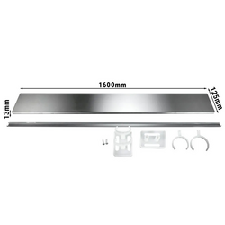 Roestvrijstalen basis - Lengte: 1600mm