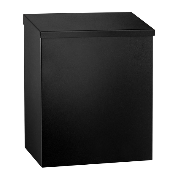 Afvalemmer voor wandmontage - 7 liter - Zwart