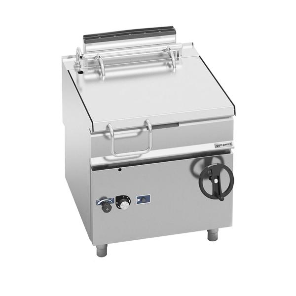 Commercial gas tilting bratt pan - 80 litres - 20 kW - hand-operated