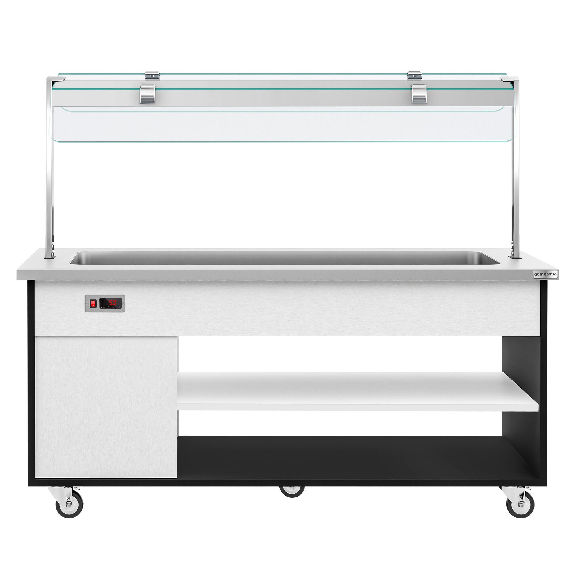 Buffet self-service chaud DANZIG - 1900mm - 5 bacs GN 1/1