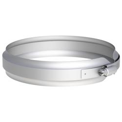Stainless Steel Ducting Locking Band Clamp - Ø 350 mm - Single-Wall - 0.6 mm Thickness
