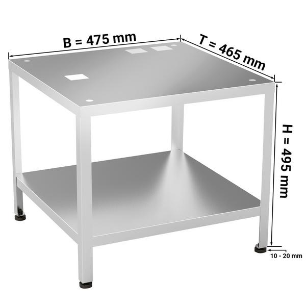 Support à sous-structure pour lave-vaisselle et paniers - pour lave-vaisselle série GLS - 475x465mm - H:495mm