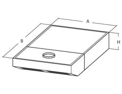 Hotte four à pizza - 1420x1670x230mm - Inox - compatible avec PEZ930 & PDZ930