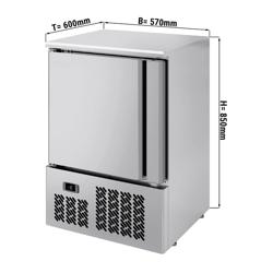 Mini vrieskast PREMIUM - RVS - 570mm - 95 liter - RVS deur
