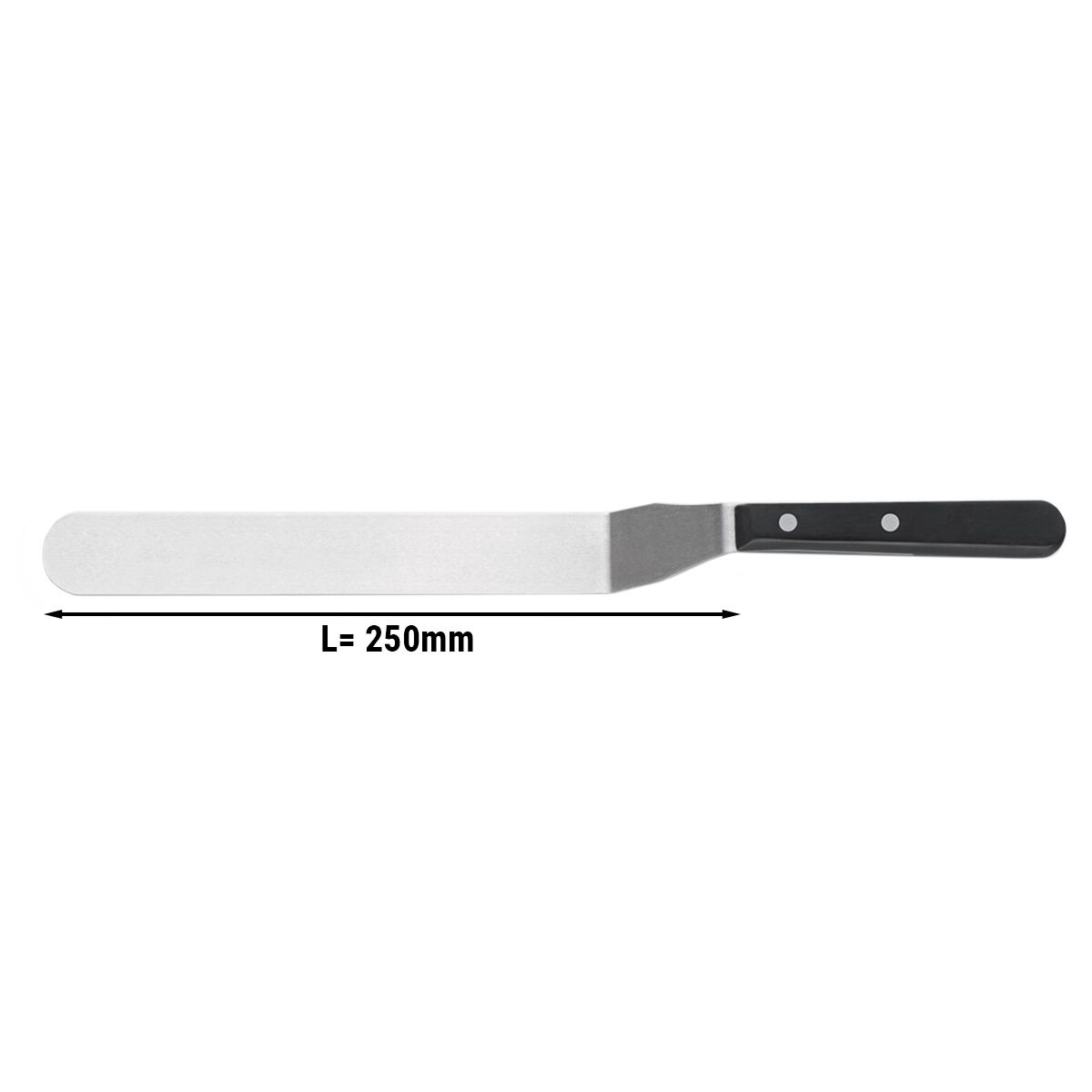 Couteau spatule - Acier inoxydable - Lame: 250mm