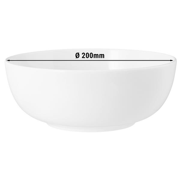 SELTMANN WEIDEN | Coup Fine Dining Porcelain Soup/Salad Bowl Ø 20 cm – White – High-Gloss – Microwave & Oven Safe