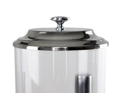 Dispensador de cereales Profesional - dosificador giratorio - 1 contenedor de plástico - 3,7L - Soporte de acero inoxidable