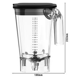 HAMILTON BEACH | Polycarbonaat mengbeker - 2 liter - geschikt voor MHPHBC7