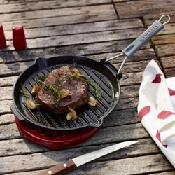 STAUB | GRILL PANS - Poêle à griller avec bec verseur - Ø 280 mm - Fonte - Noir