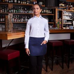 (6 pieces) KARLOWSKY | Basic Waist Apron with Pocket – Navy - 600x350 mm