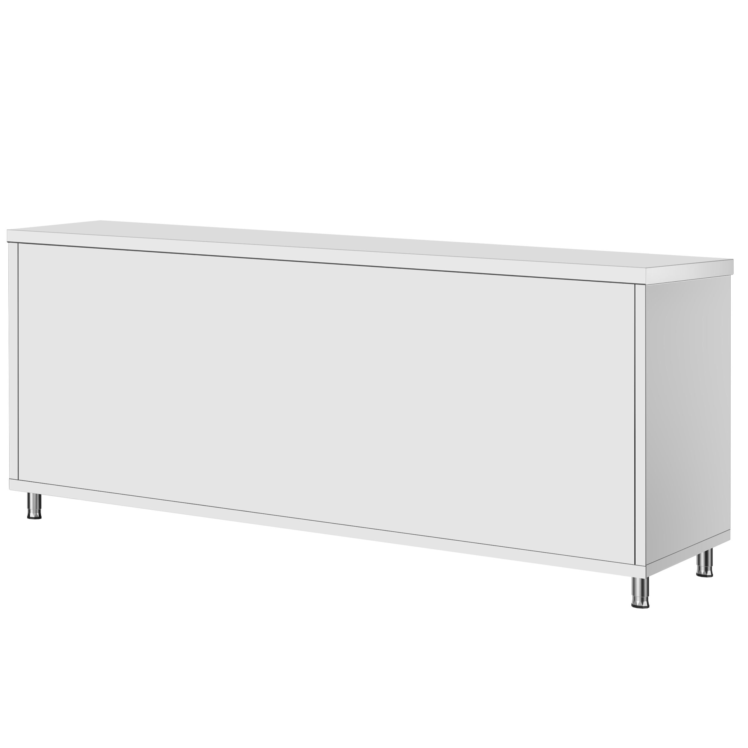 Edelstahl Arbeitsschrank ECO - 2000x700mm - mit Schiebetür