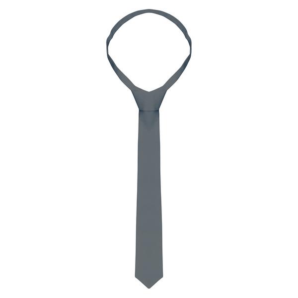 (5 pieces) KARLOWSKY | Slim Uniform Tie – Anthracite - 148 x 6.5 cm - 95°C washable - Easy-care