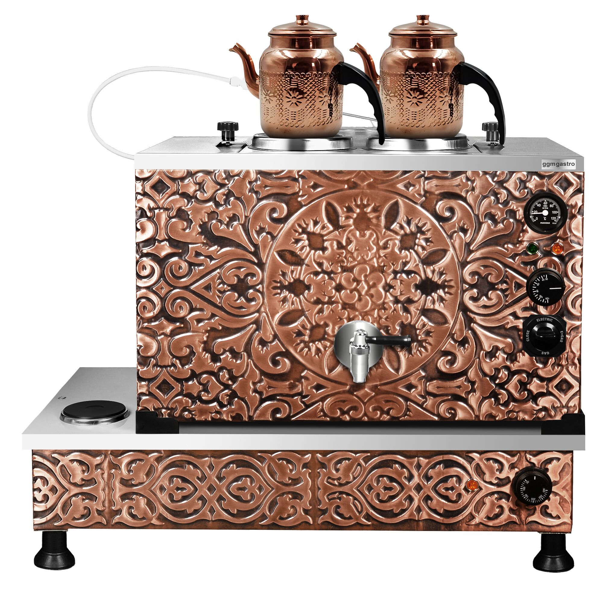 Samovar en cuivre - 720mm - 22 L - Électrique