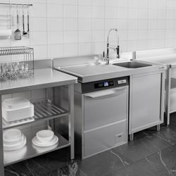 Lavello armadiato con vano lavastoviglie - 1200x700mm - con 1 vasca a destra