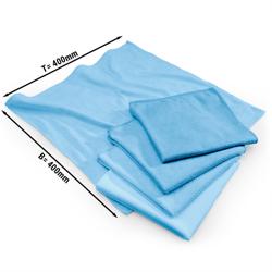 (10 pièces) Chiffon microfibre – 400 × 400 mm – Bleu