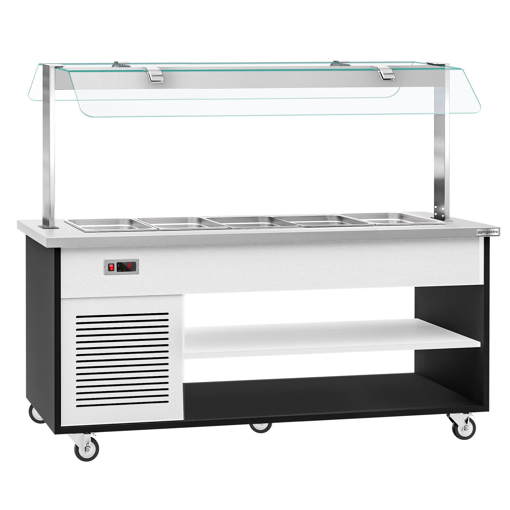 GGM Gastro Buffetwagen kalt DANZIG - 1900mm - für 5x GN 1/1 - Bild 8 von 10