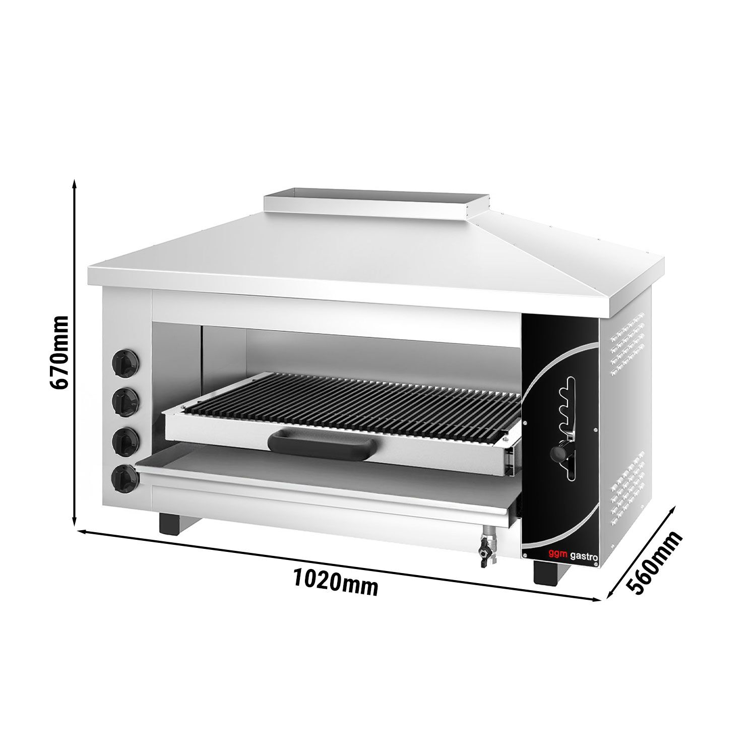 Gas Pita Ugn/ Salamander PRO - 13,2 kW - Vattenbad