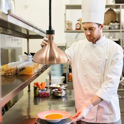 Buffet-infrapunalämmitin - 275 W - Ø 290 mm - korkeussäädettävä - ruostumatonta terästä