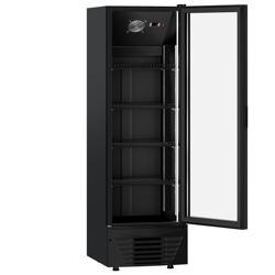 Drankenkoelkast - 590mm - 330L - digitaal display - 1 glasdeur & LED-interieurverlichting - zwart