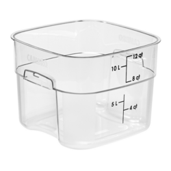 (6 stycken) CAMBRO | CAMWEAR® FreshPro behållare - 11,4 liter - transparent