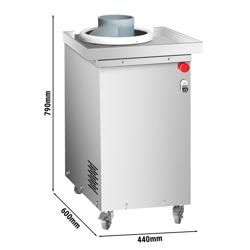 Konični zaokruživač tijesta - za tijesto za pizzu i kruh - 370 W - Raspon težine: ~50–300 g - 440x600 mm - max. 340 kom/h