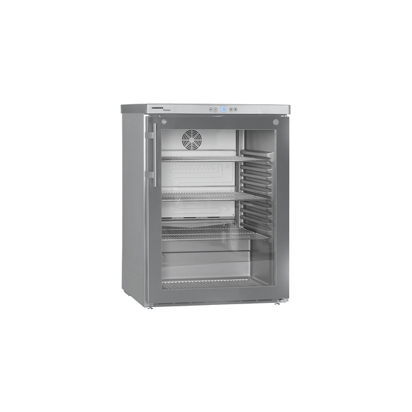 LIEBHERR | PREMIUM Frigorífico bajo encimera de acero inoxidable - 130 litros - con 1 puerta de cristal