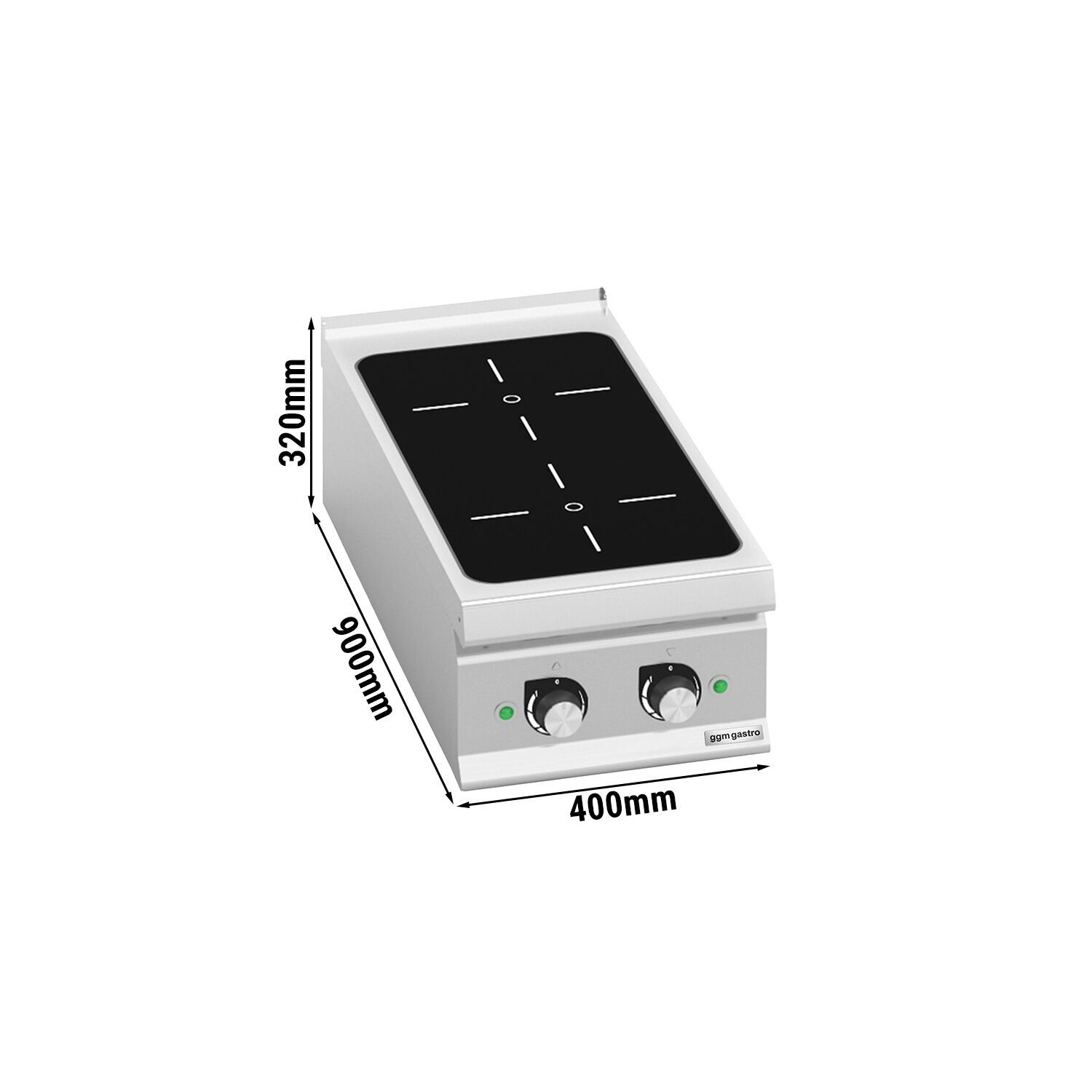 Fourneau à induction - 10kW - 2 foyers