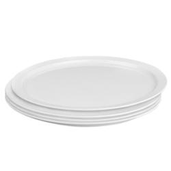 (24 pièces) Assiette à Pizza - Polycarbonate - Ø 320 mm - Blanc