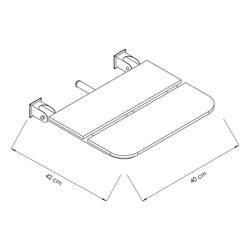 Wire Shelving Unit - 400x420mm - with 1 wire shelves (FIXED)