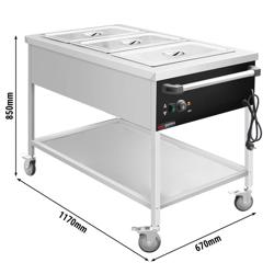 Bain-Marie termovagn - 3x GN 1/1
