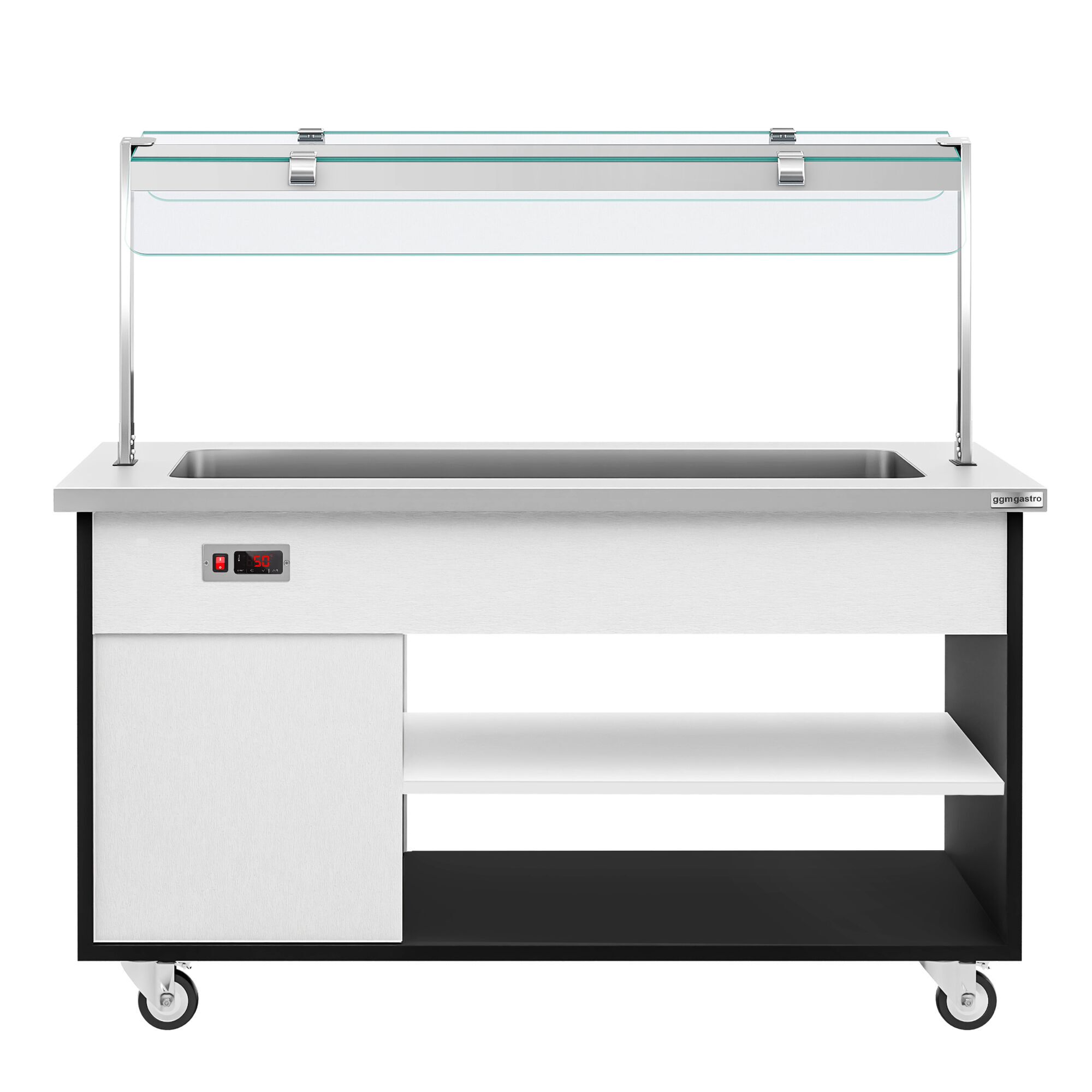 Buffet chaud DANZIG - 1600mm - 4 bacs GN 1/1