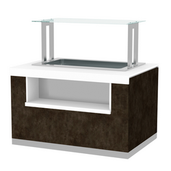 Buffettheke PRAG - 1700mm - mit Bainmarie - für 4x GN 1/1