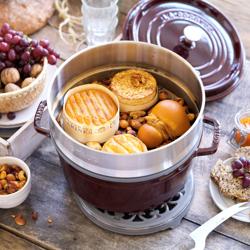 STAUB | LA COCOTTE - Kookpot met stoominzet - Ø 260mm - Gietijzer - Grenadine rood