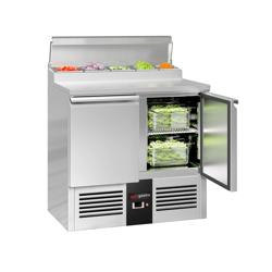 Zubereitungstisch Mini PREMIUM - 900mm - 2 Türen - 5x GN 1/6