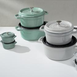 STAUB | LA COCOTTE - Mini kookpot - Ø 100mm - Gietijzer - Saliegroen