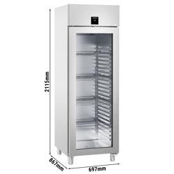 LIEBHERR | Kühlschrank Edelstahl PERFECTION - 625 Liter - GN 2/1 - Innen Edelstahl - mit 1 Glastür