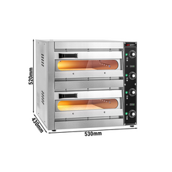 Horno para pizza 1+1x33,5cm