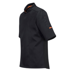Kısa Kollu MeshAir Pro Chef Ceket - Siyah - Beden: XL