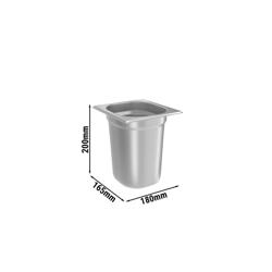 rvs bakken (SEK2) - rvs - 180x165x200mm - 2L - passend voor SEK2