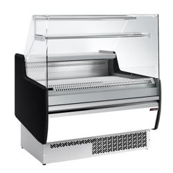 Banco gastronomia professionale - 998x953mm - Ventilata - 110 L - Vetro dritto - Pannello frontale bianco - con 1 ripiani
