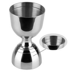 (6 pz) Misurino da bar doppio - Acciaio inox - 3cl & 6cl - con graduazioni interne 1cl/1.5cl/2cl & 4cl