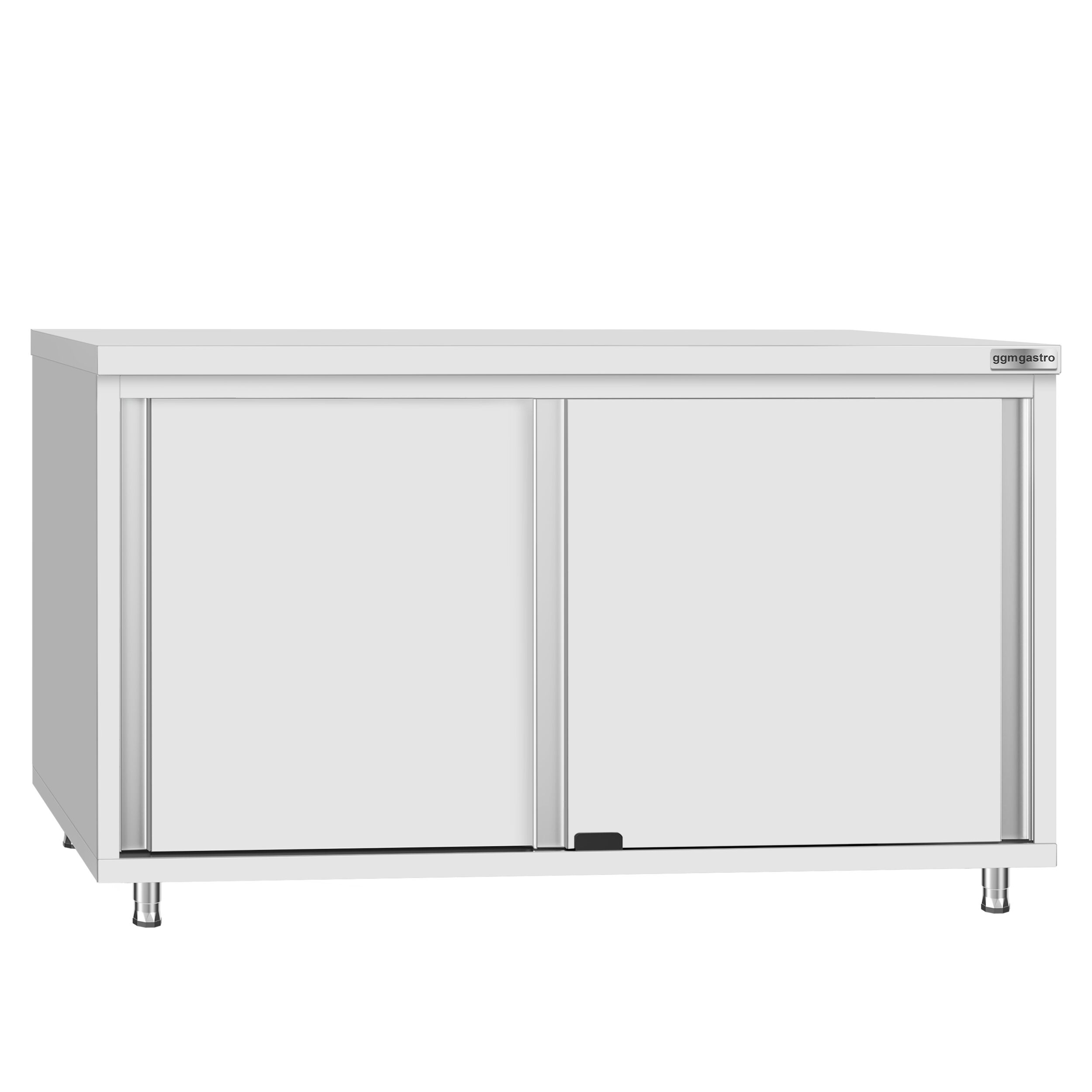 Edelstahl Arbeitsschrank ECO - 1400x700mm - mit Schiebetür