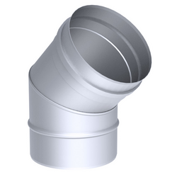Ţeavă cu vinclu de îmbinare 45° din oţel inoxidabil / Ø 250 mm