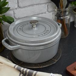STAUB | LA COCOTTE - طنجرة كوكوت - بقطر 200 مم - حديد زهر - رمادي غرافيت