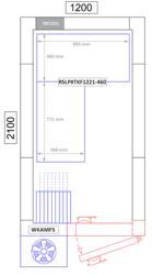 (2 szt.) Regał aluminiowo‑polipropylenowy - 893x1231x1685mm - układ L - 8 półek - Nośność: 600kg
