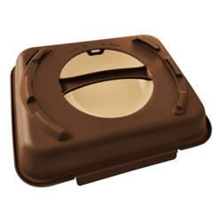 (20 bucăți) Cutii pentru meniu - 600 ml - Nedivizate - Maro închis/Maro