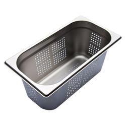 Stainless Steel Gastronorm Pan GN 1/3 - perforated - Depth: 148mm