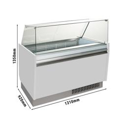 Mostrador de helados -1,31 × 0,92 m - blanco