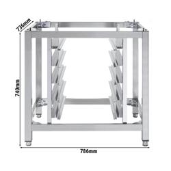Suporte para forno combinado - 786x736x740mm - Aço inoxidável - compatível com KDV1255 & BHV1255 - com suporte para 6x GN 1/1