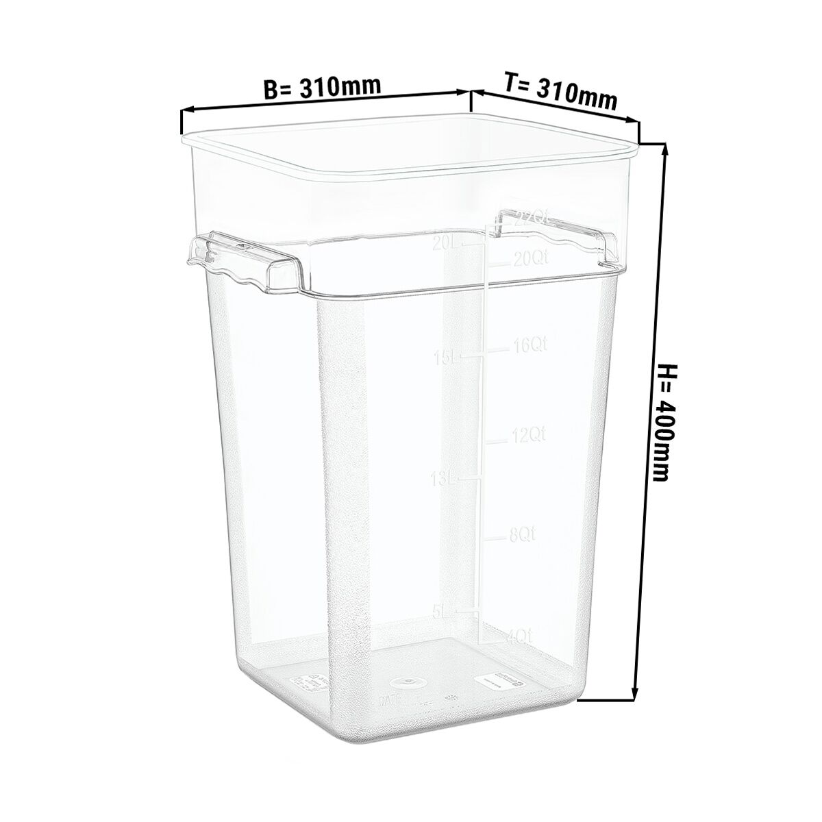 Bac alimentaire - 20,8 litres